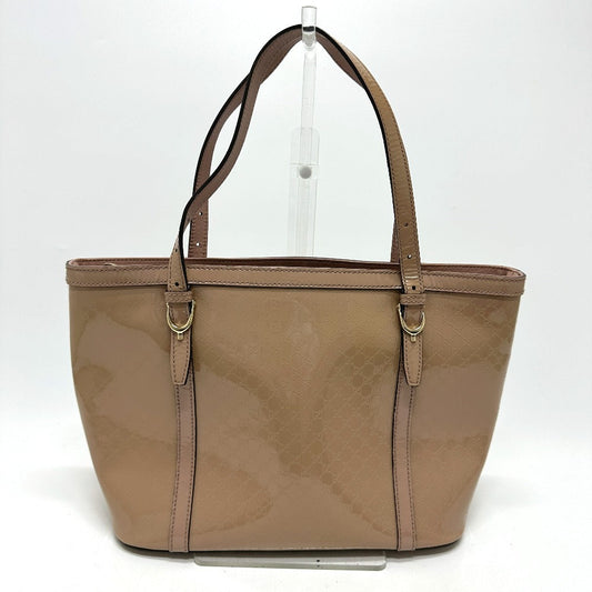 GUCCI Tote Bag 336776 enamel beige Micro GG Women Used