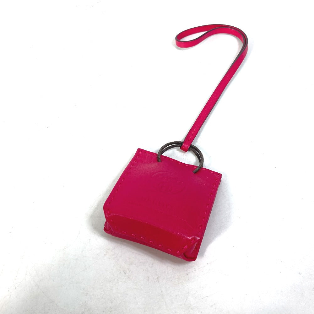 HERMES Bag charm Anyo Miro pink sack orange Women Used