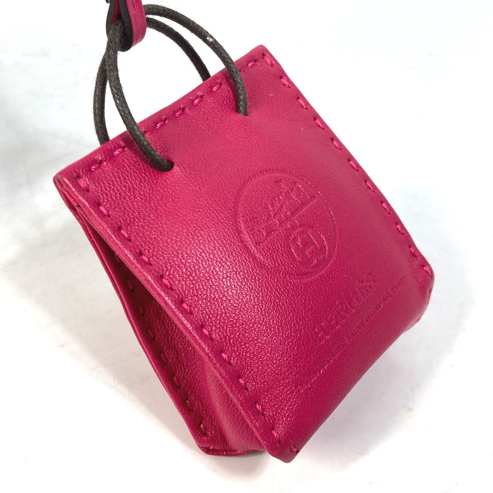 HERMES Bag charm Anyo Miro pink sack orange Women Used