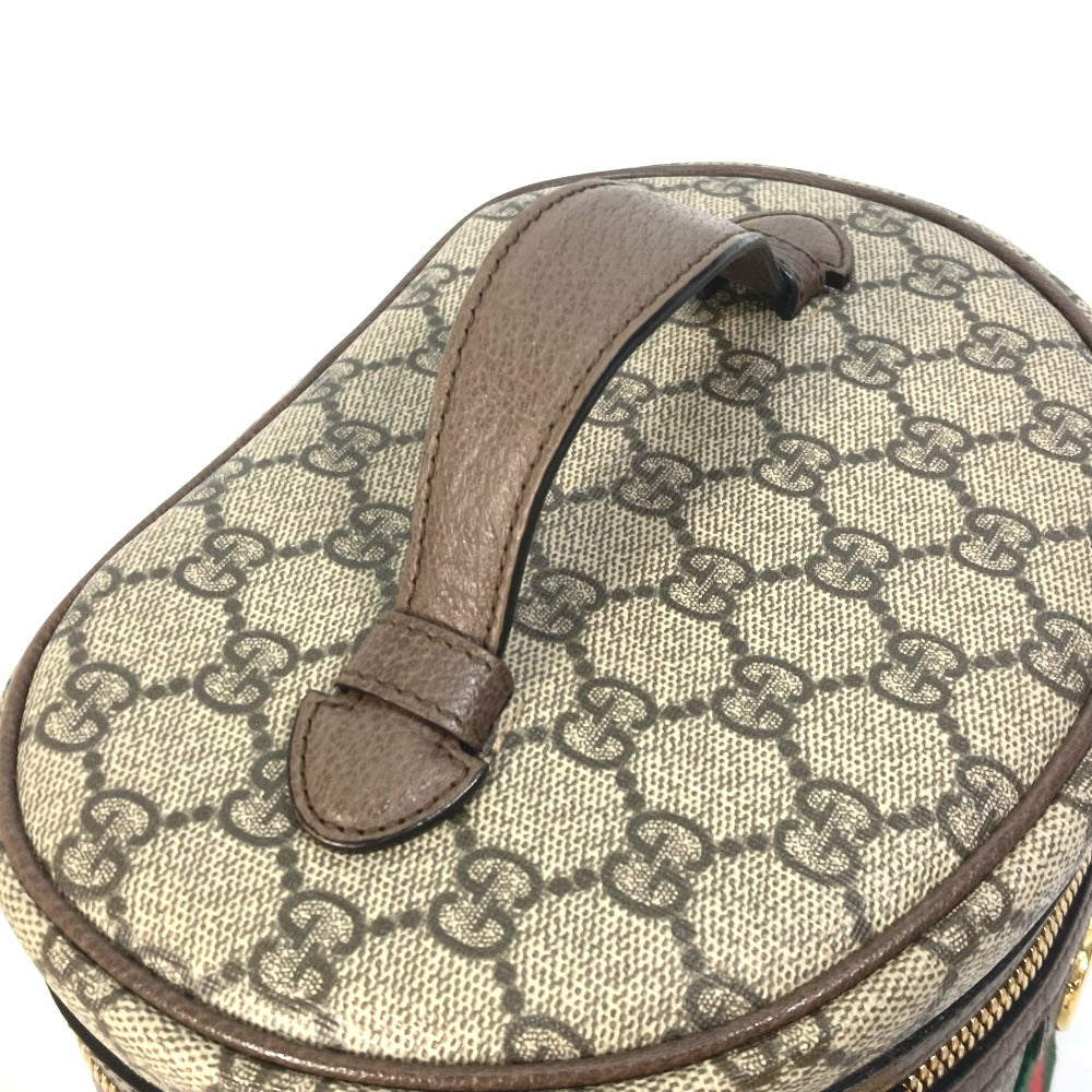 GUCCI Vanity bag 611001 GG Supreme Canvas beige Sherry line Ophidia GG Women Used