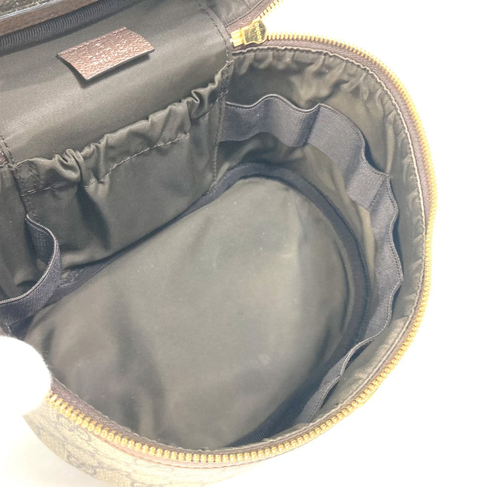 GUCCI Vanity bag 611001 GG Supreme Canvas beige Sherry line Ophidia GG Women Used