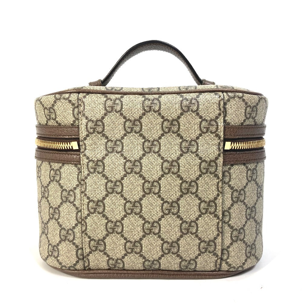 GUCCI Vanity bag 611001 GG Supreme Canvas beige Sherry line Ophidia GG Women Used
