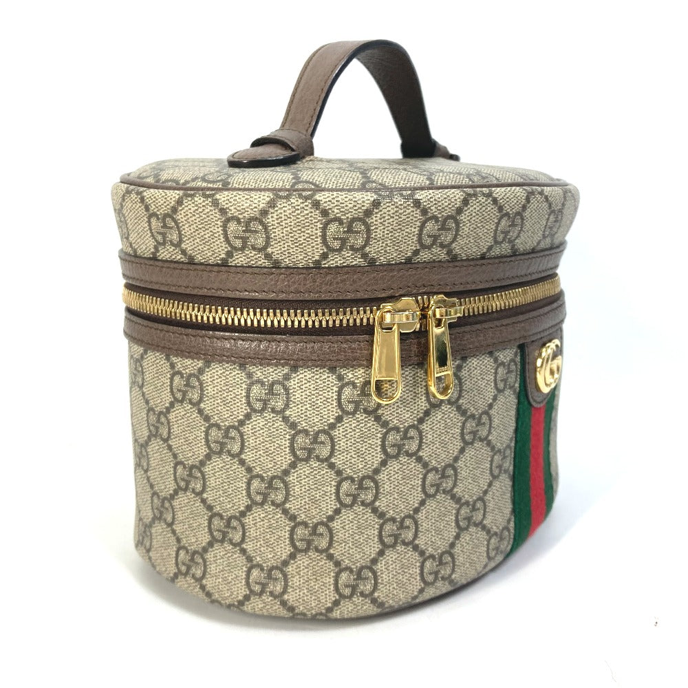 GUCCI Vanity bag 611001 GG Supreme Canvas beige Sherry line Ophidia GG Women Used