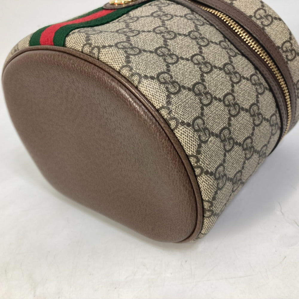 GUCCI Vanity bag 611001 GG Supreme Canvas beige Sherry line Ophidia GG Women Used
