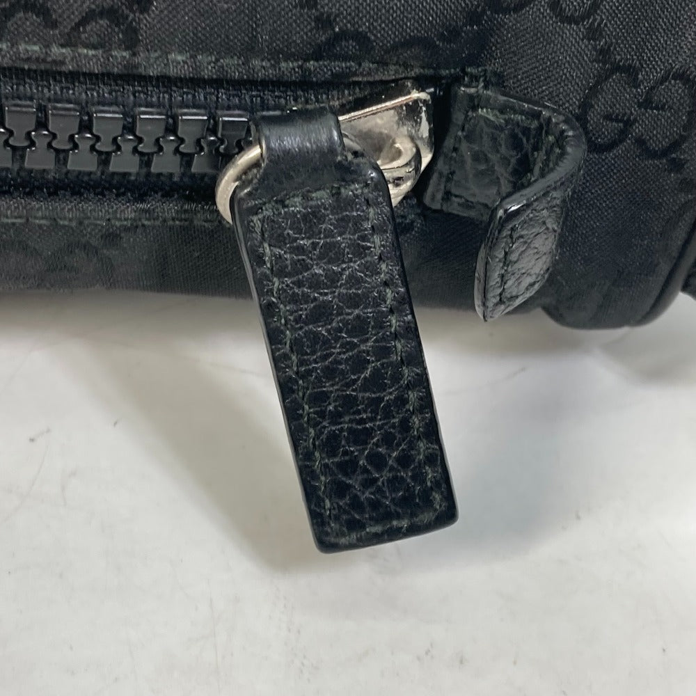 GUCCI Waist bag 509643 Nylon black GG belt bag Sling bag mens Used
