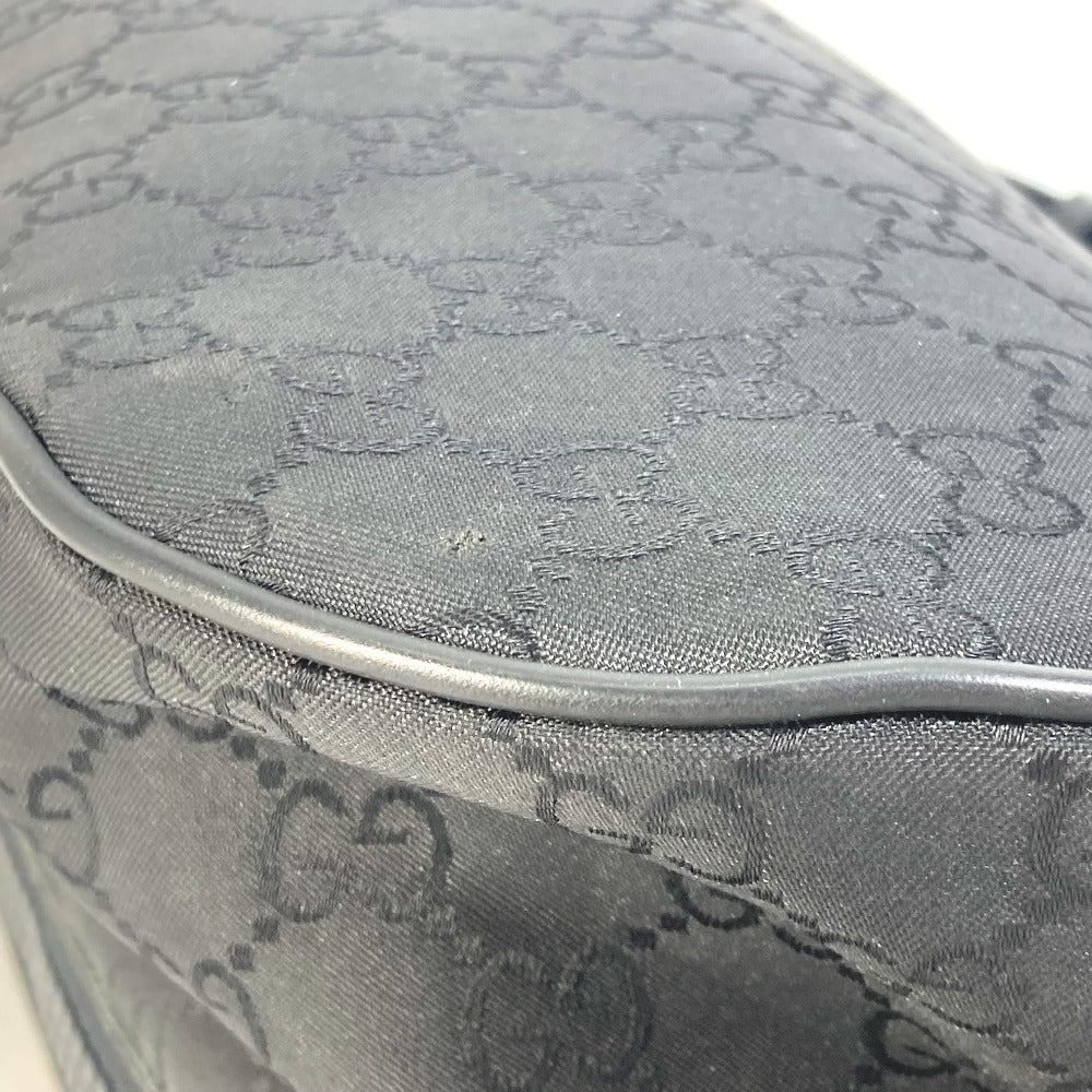 GUCCI Waist bag 509643 Nylon black GG belt bag Sling bag mens Used