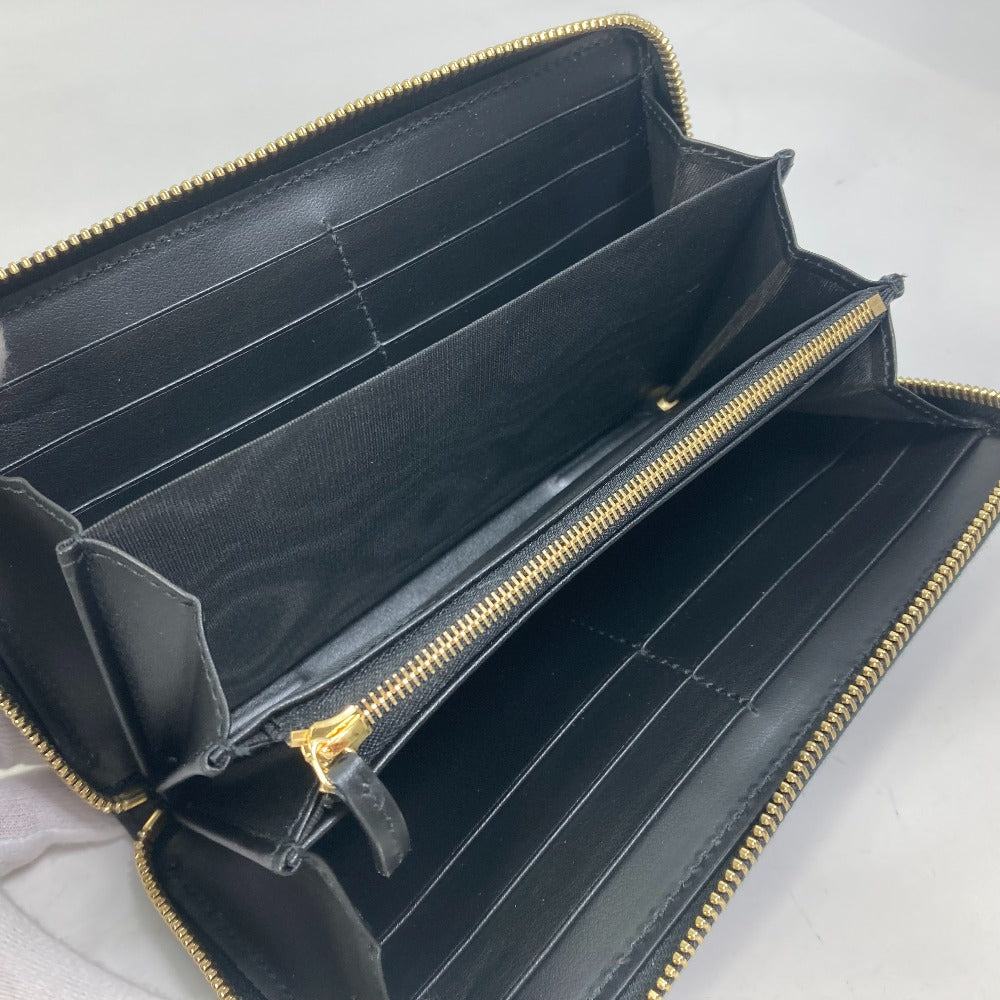 GUCCI Long Wallet Purse 723784 leather black Long wallet GG Matelasse Zip Around Wallet mens Used