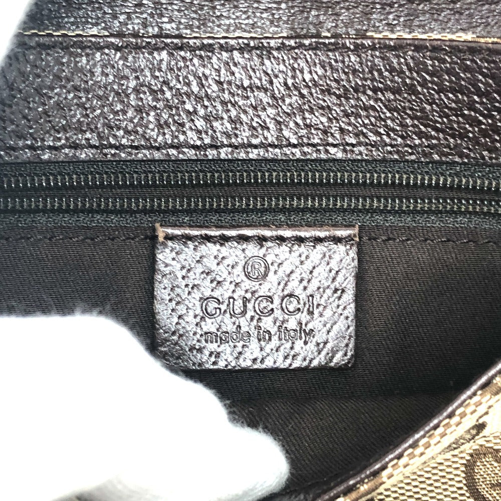 GUCCI Waist bag 131236 GG canvas Beige x brown GG Sling bag Waist pouch unisex(Unisex) Used