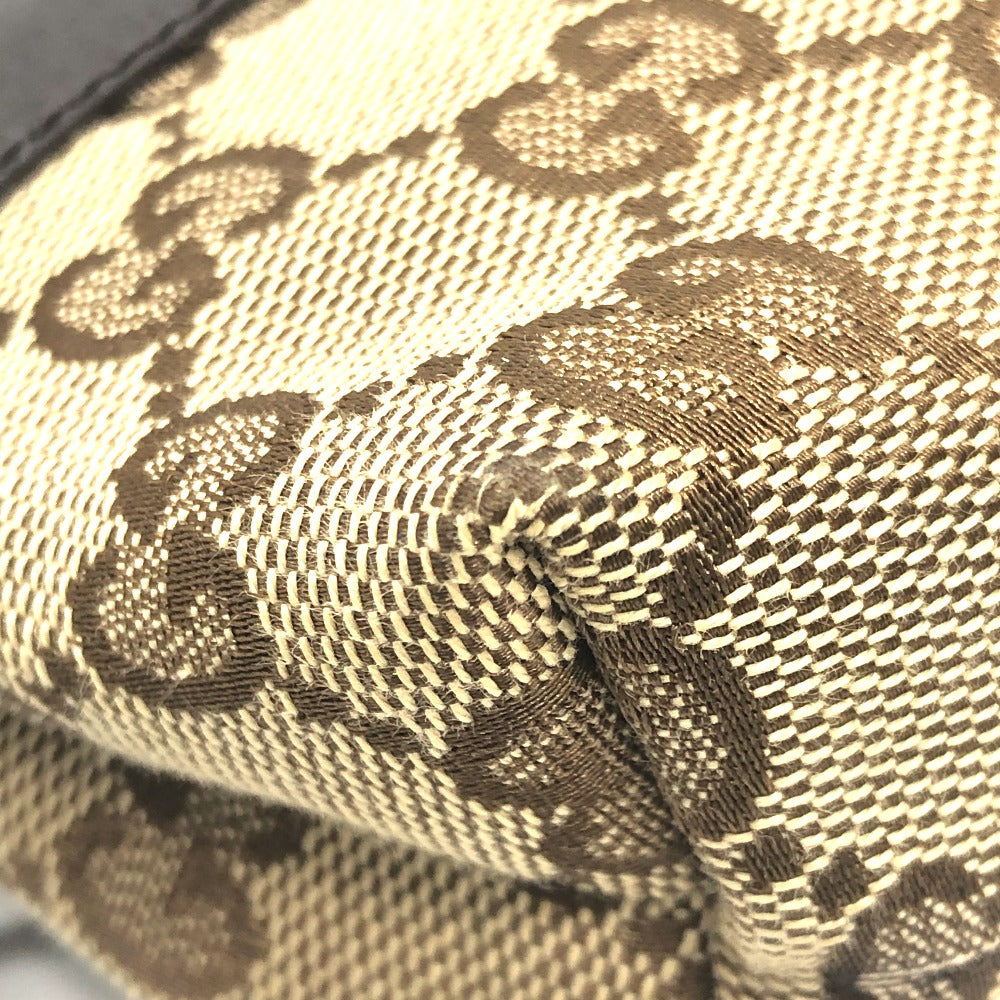 GUCCI Waist bag 131236 GG canvas Beige x brown GG Sling bag Waist pouch unisex(Unisex) Used