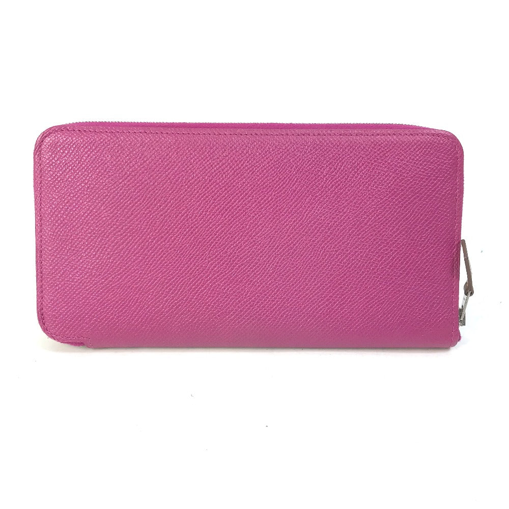 HERMES Long Wallet Purse Epsom purple Long wallet Azap long silk in Women Used