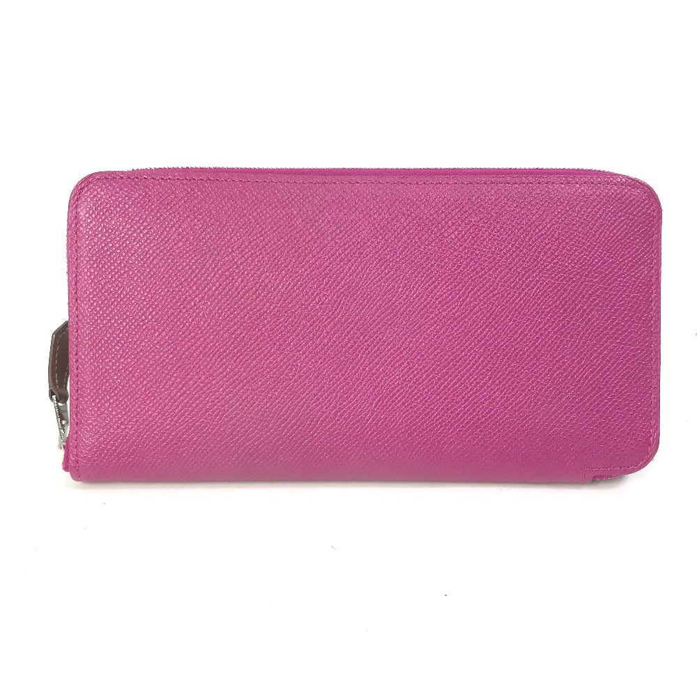 HERMES Long Wallet Purse Epsom purple Long wallet Azap long silk in Women Used