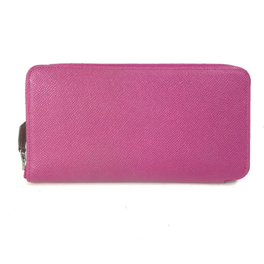 HERMES Long Wallet Purse Epsom purple Long wallet Azap long silk in Women Used