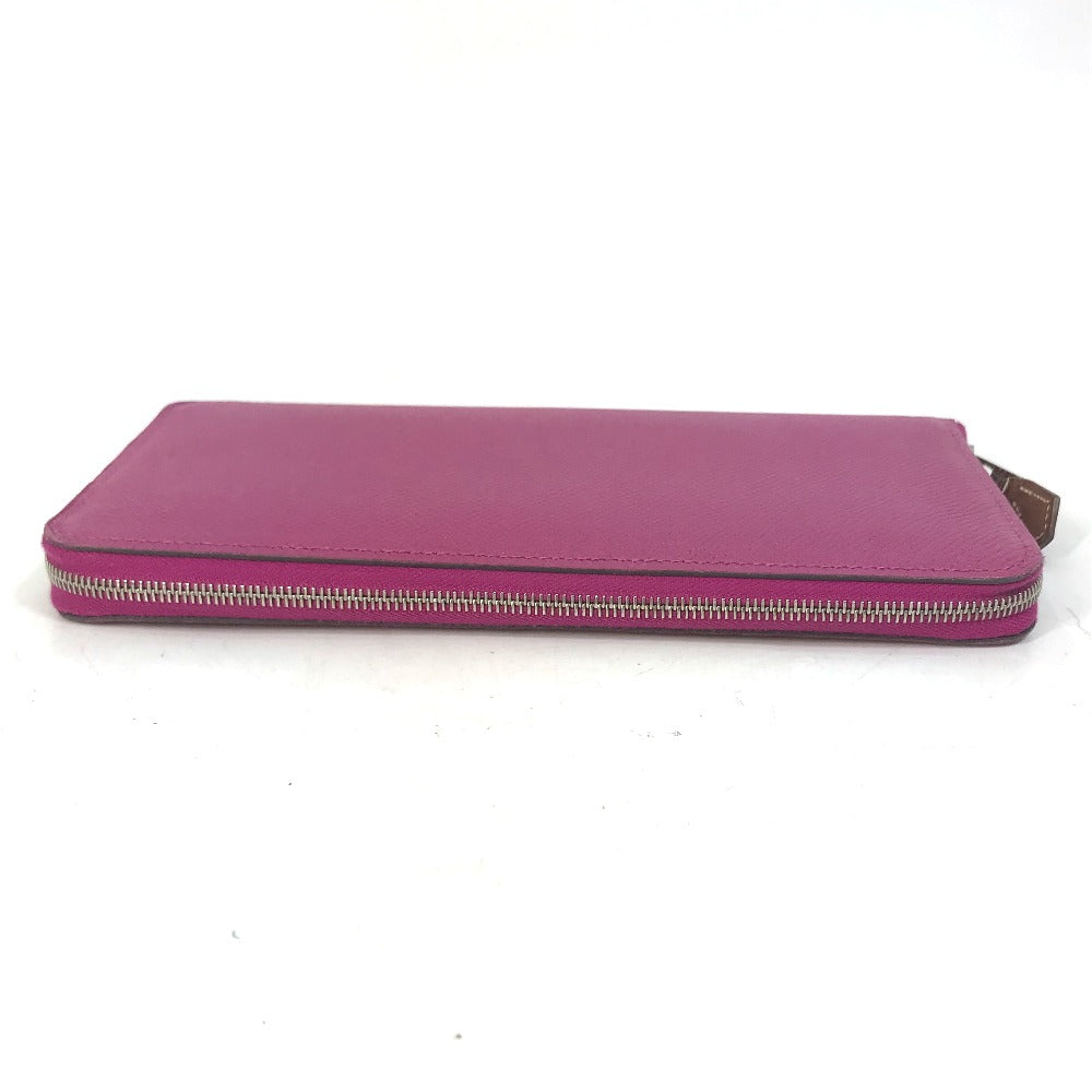 HERMES Long Wallet Purse Epsom purple Long wallet Azap long silk in Women Used