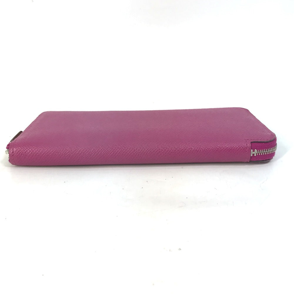 HERMES Long Wallet Purse Epsom purple Long wallet Azap long silk in Women Used