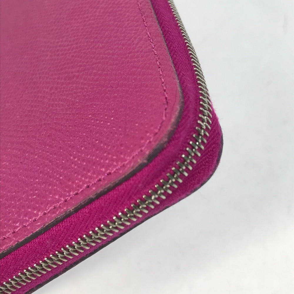 HERMES Long Wallet Purse Epsom purple Long wallet Azap long silk in Women Used