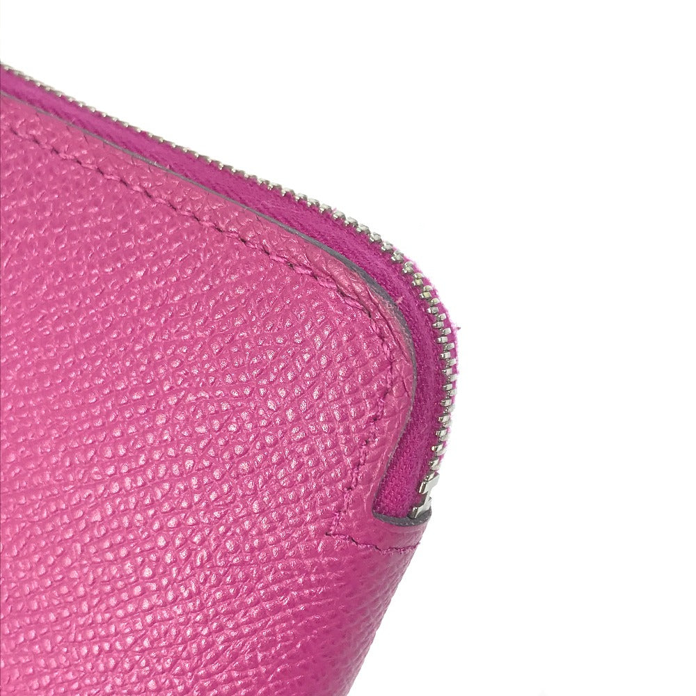 HERMES Long Wallet Purse Epsom purple Long wallet Azap long silk in Women Used