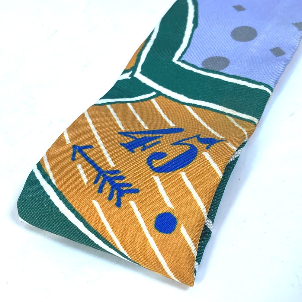 HERMES scarf silk multicolor bandeau scarf Twilly Twilly Women Used