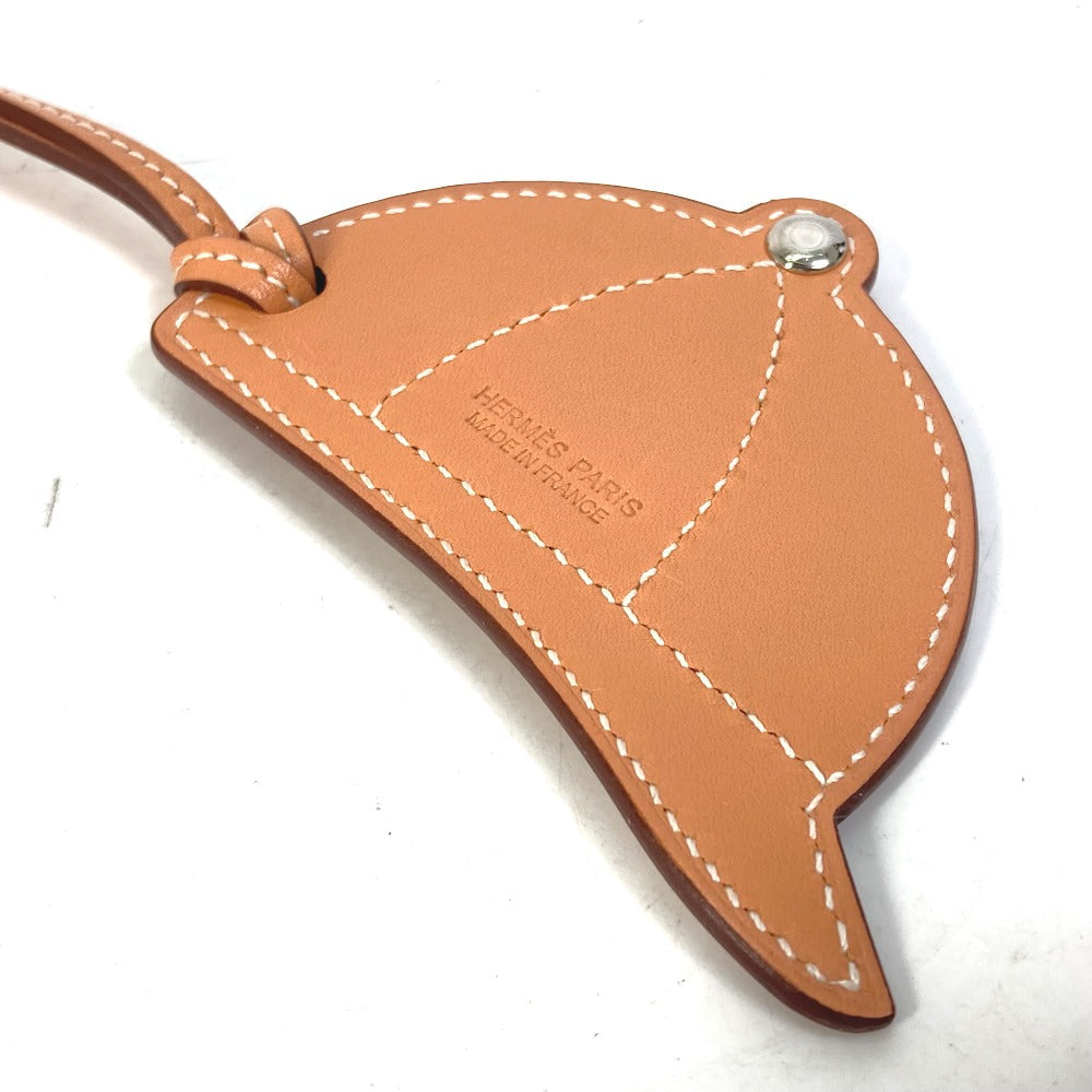 HERMES Bag charm leather purple paddock bombay charm Women Used