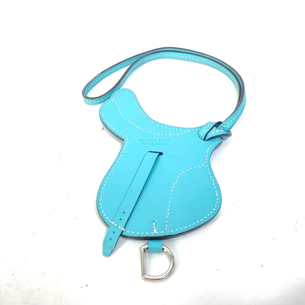 HERMES charm Swift blue saddle motif paddock cell Women Used