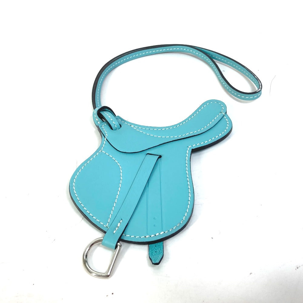 HERMES charm Swift blue saddle motif paddock cell Women Used
