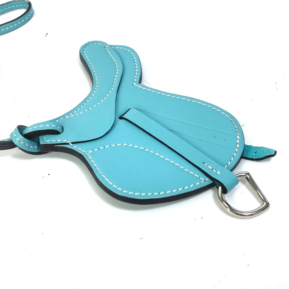 HERMES charm Swift blue saddle motif paddock cell Women Used