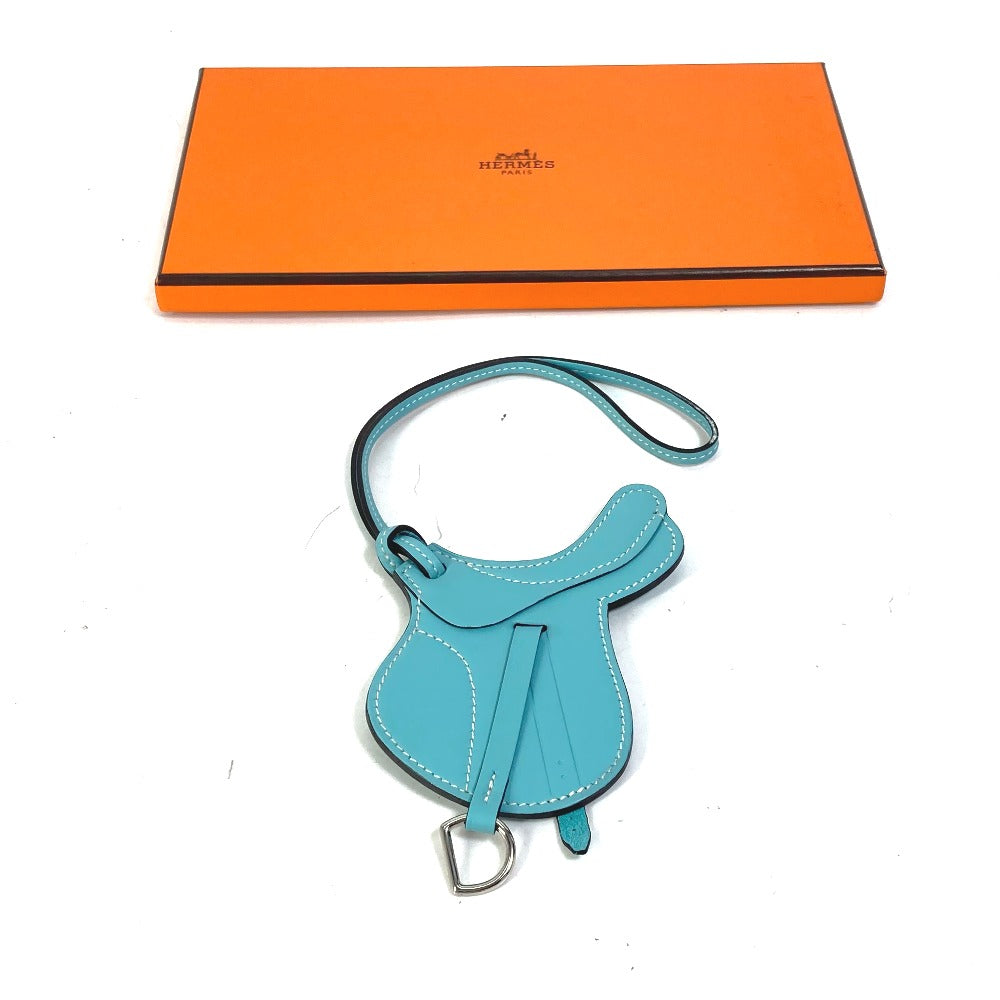 HERMES charm Swift blue saddle motif paddock cell Women Used