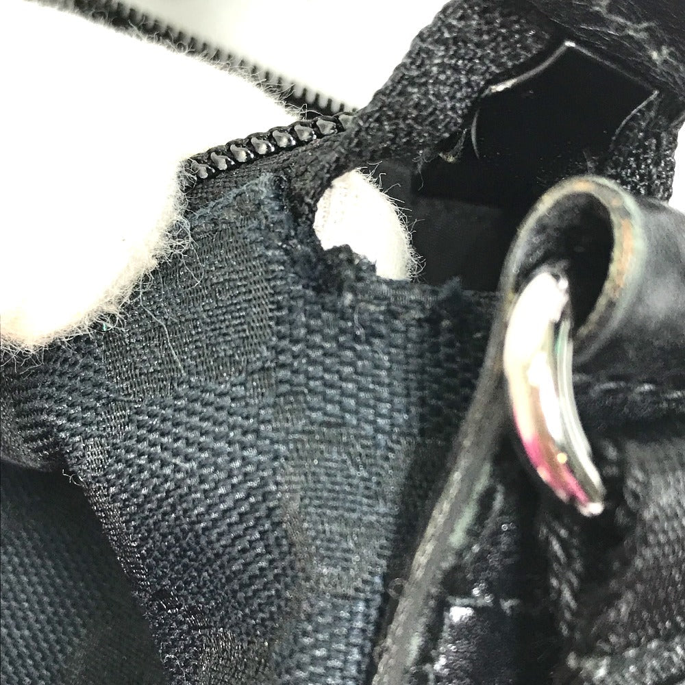 GUCCI Shoulder Bag 145857 GG canvas black GG Women Used
