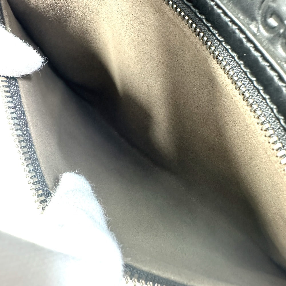 GUCCI Shoulder Bag 406410 leather black Guccisima Women Used