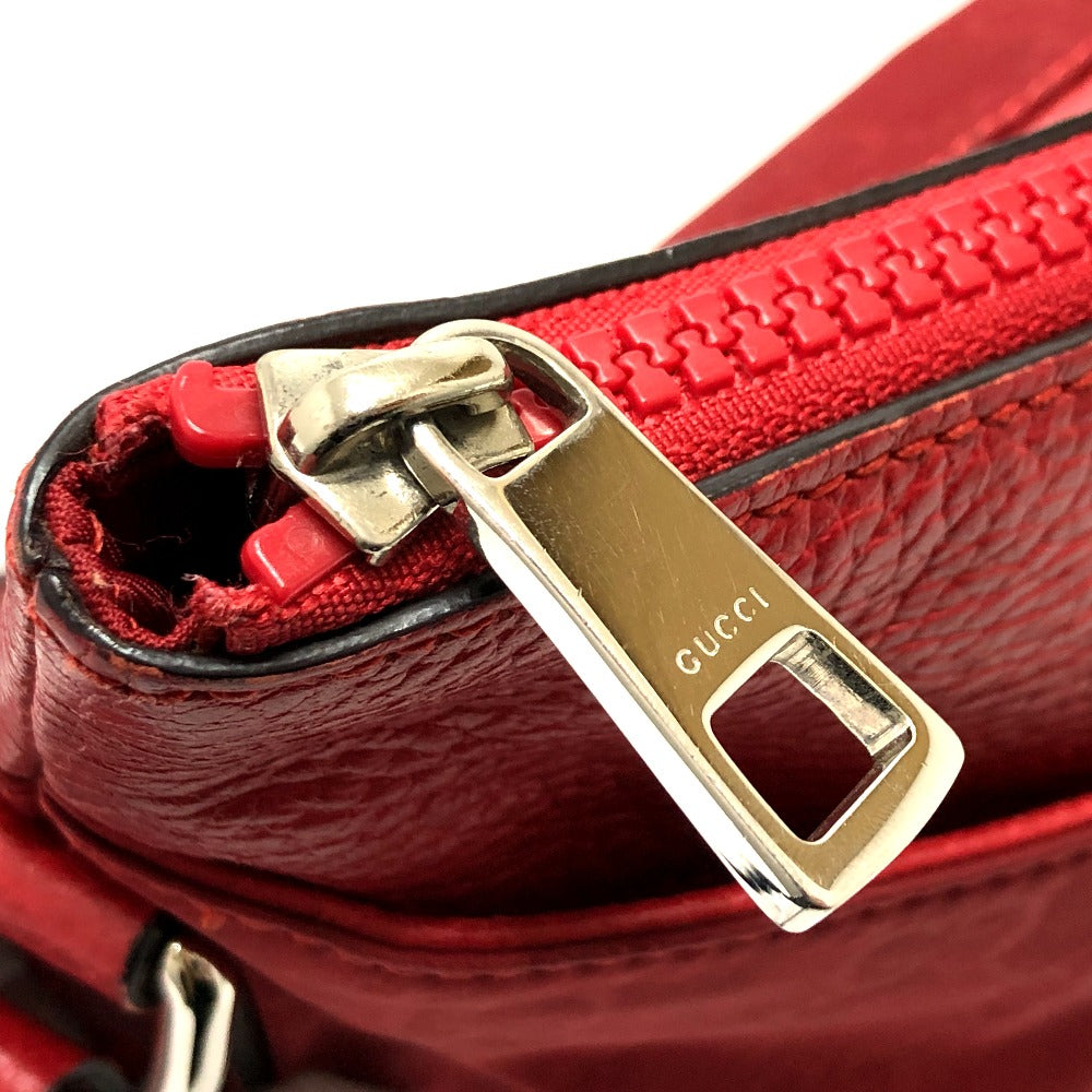 GUCCI Shoulder Bag 510342 Nylon / leather Red GG Women Used
