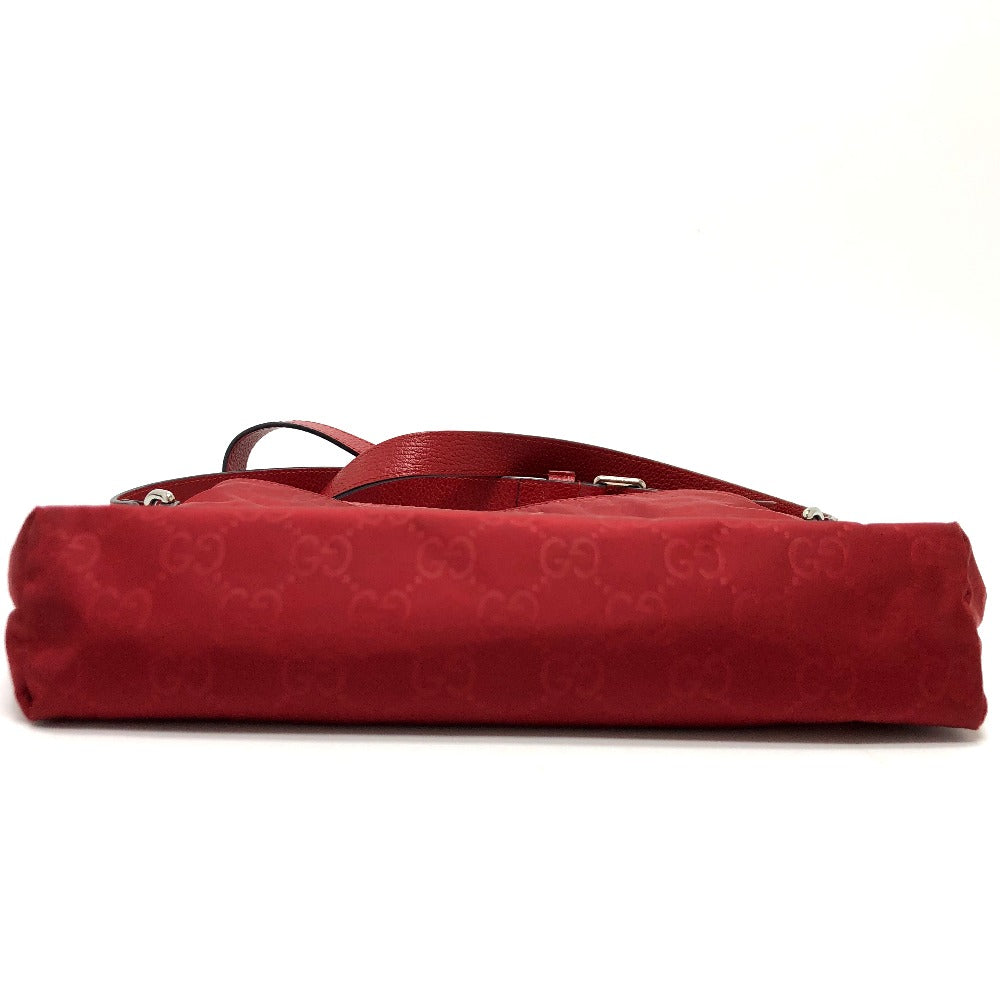 GUCCI Shoulder Bag 510342 Nylon / leather Red GG Women Used
