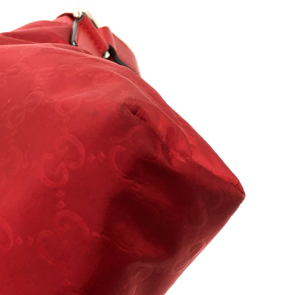 GUCCI Shoulder Bag 510342 Nylon / leather Red GG Women Used