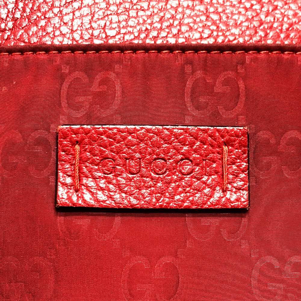 GUCCI Shoulder Bag 510342 Nylon / leather Red GG Women Used