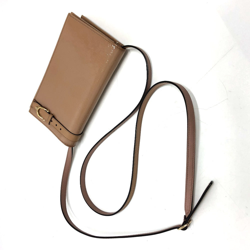GUCCI Shoulder Bag 354086 enamel beige GG Micro Gucci Gucci Nice Women Used
