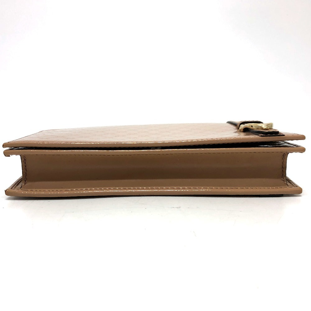 GUCCI Shoulder Bag 354086 enamel beige GG Micro Gucci Gucci Nice Women Used