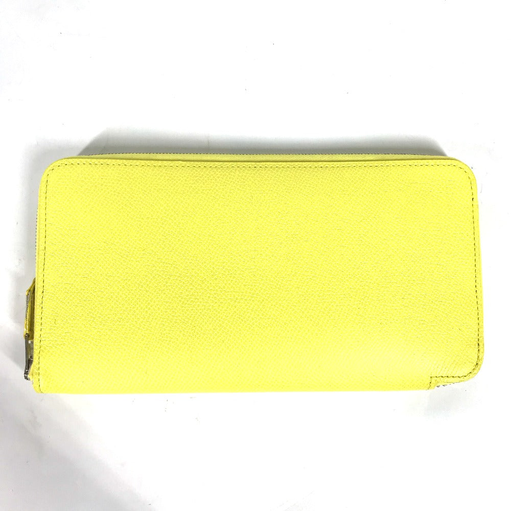 HERMES Long Wallet Purse Epsom yellow Long wallet Azap long silk in Women Used