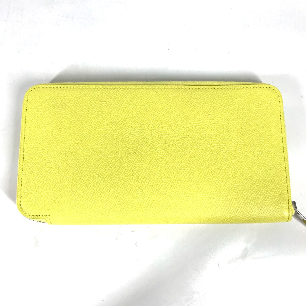 HERMES Long Wallet Purse Epsom yellow Long wallet Azap long silk in Women Used