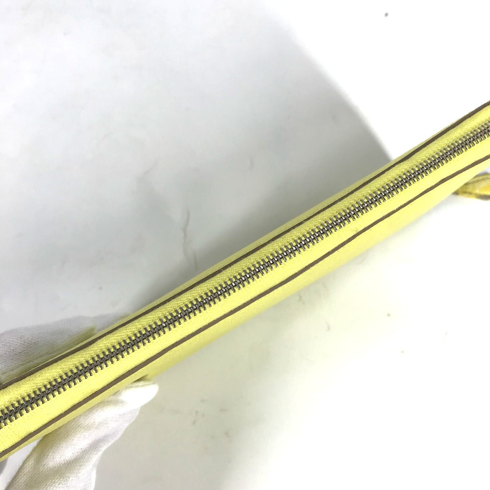 HERMES Long Wallet Purse Epsom yellow Long wallet Azap long silk in Women Used