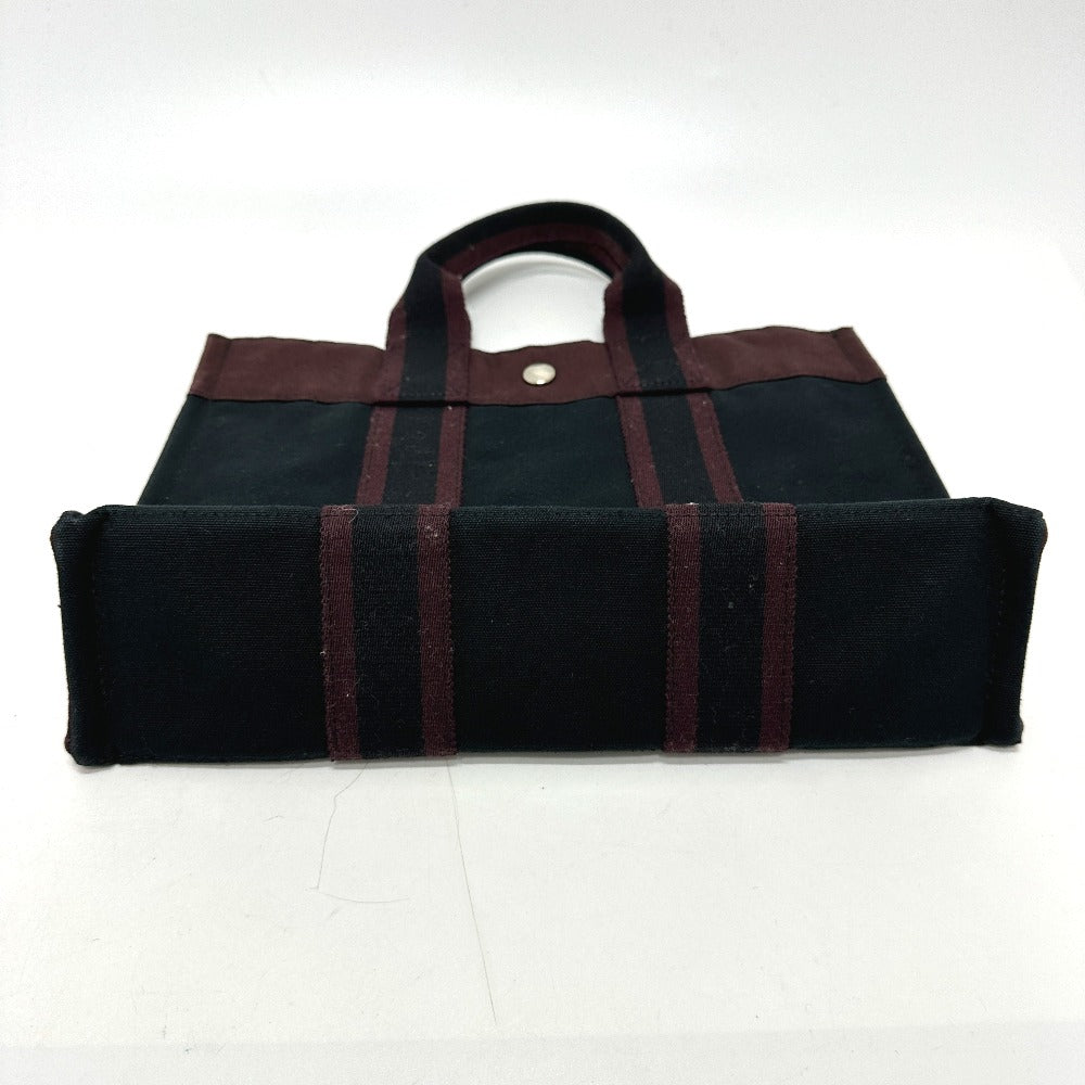 HERMES Handbag canvas black Fool ToePM