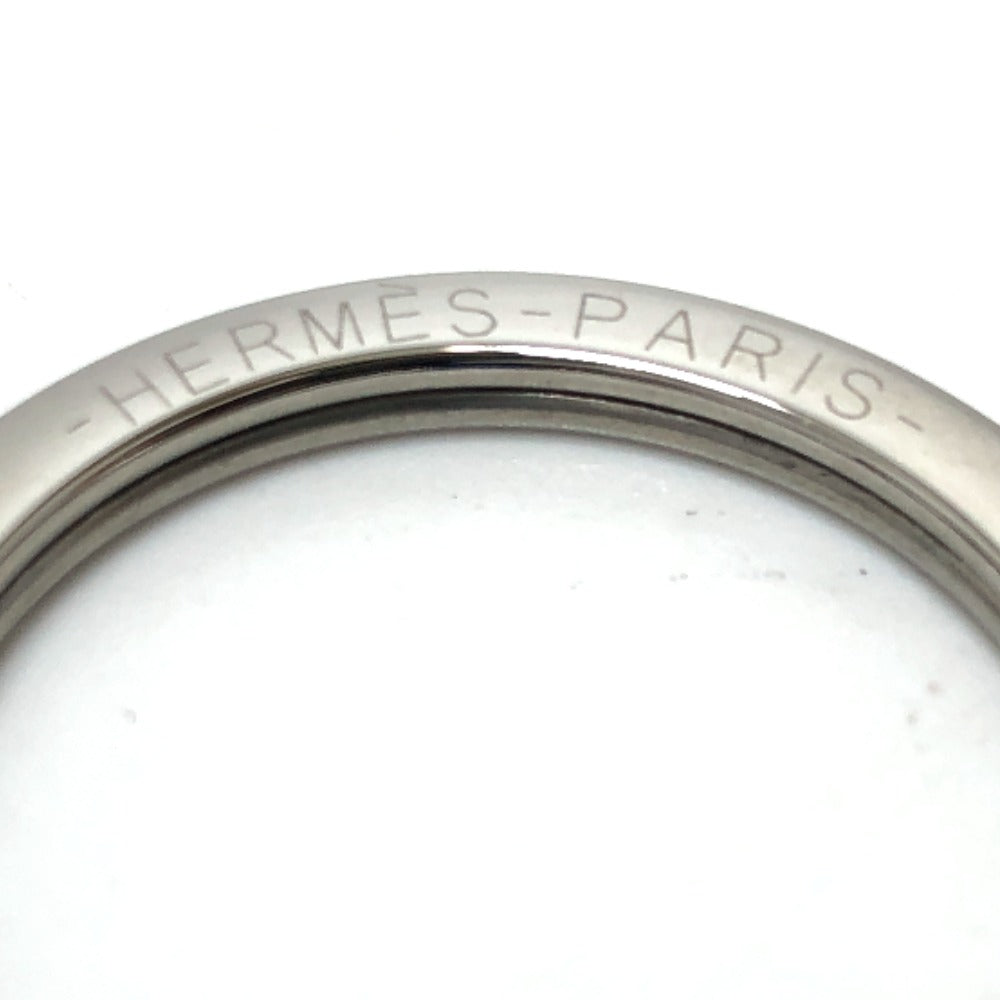 HERMES Key ring Epsom blue Cle Grand Tresage