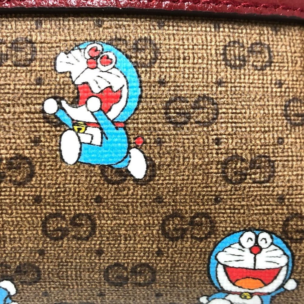 GUCCI Shoulder Bag 647784 GG Supreme Canvas Brown GG Supreme Doraemon x GUCCI Women Used