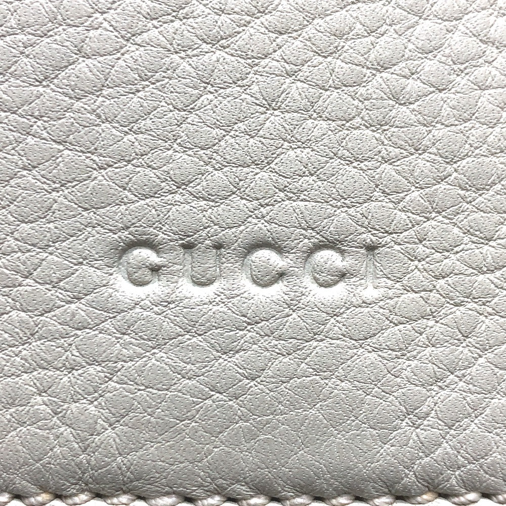 GUCCI Backpack 370833 leather White type Bamboo Backpack Women Used