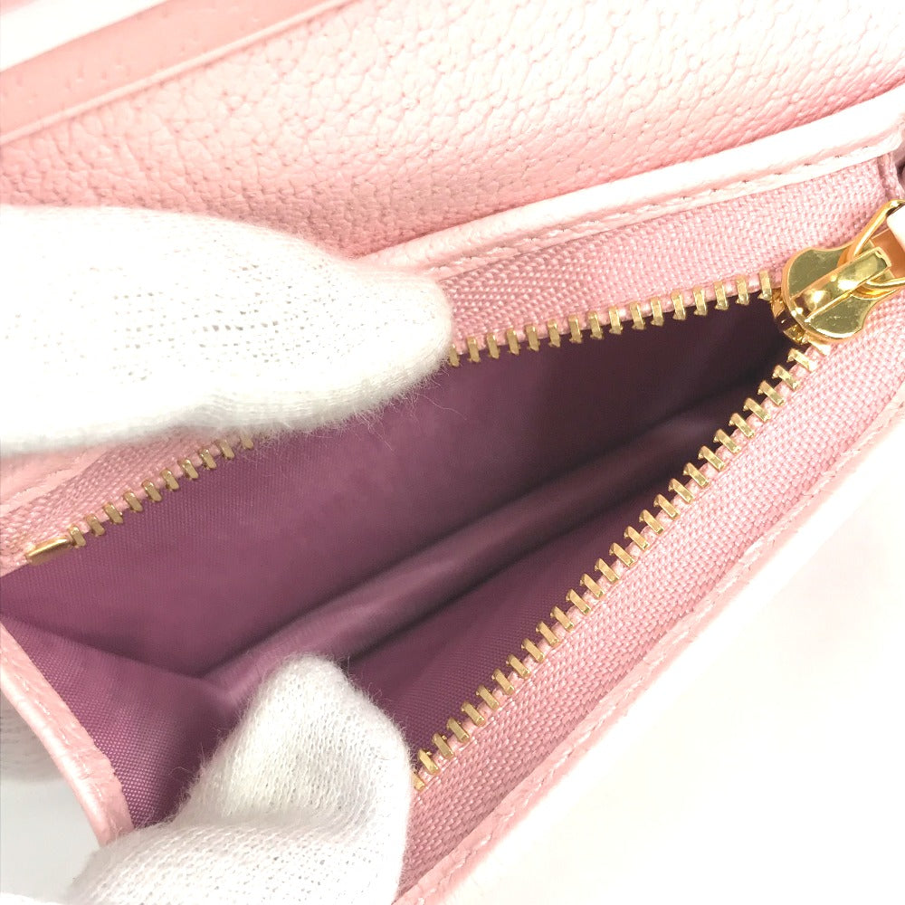 GUCCI Folded wallet 577347 Canvas / leather pink GG Marmont Flora Flower Pattern Compact wallet Women Secondhand
