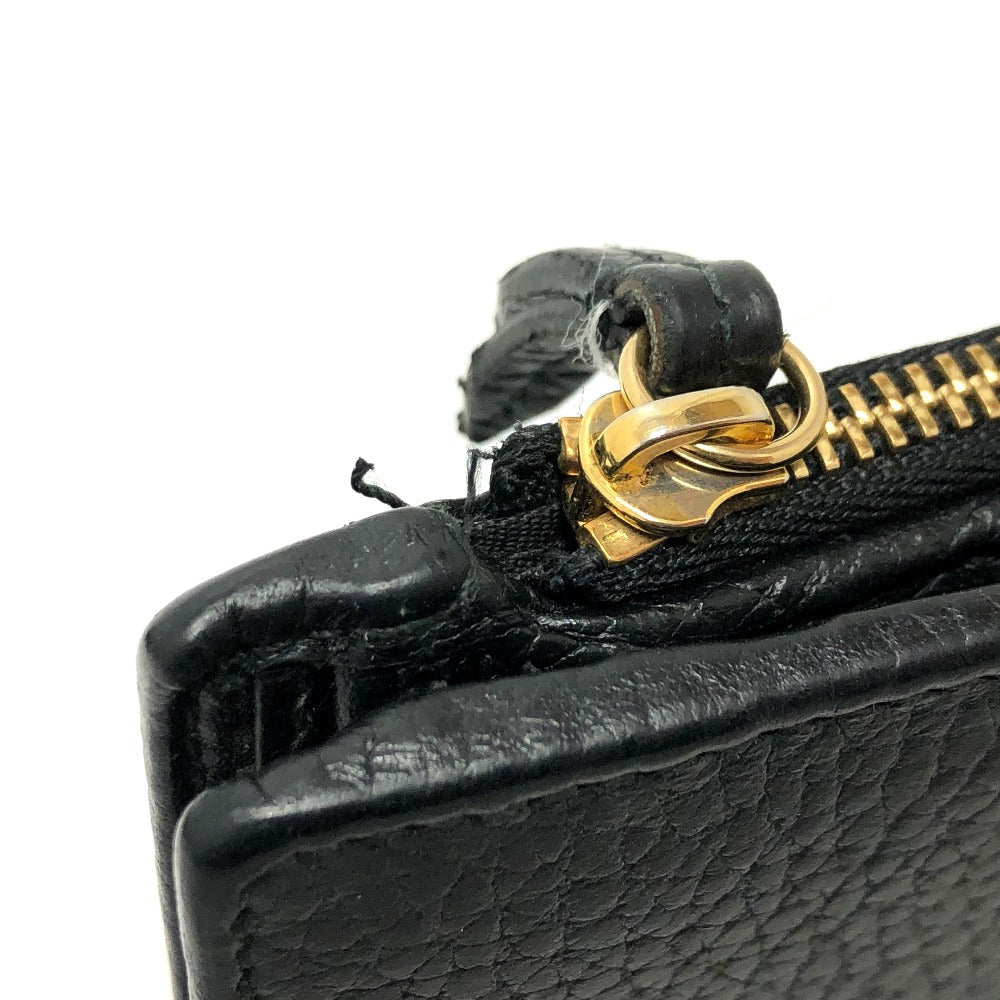 GUCCI Folded wallet 546588 leather black GG Marmont