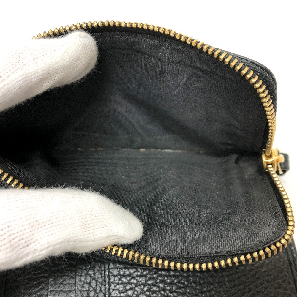 GUCCI Folded wallet 546588 leather black GG Marmont