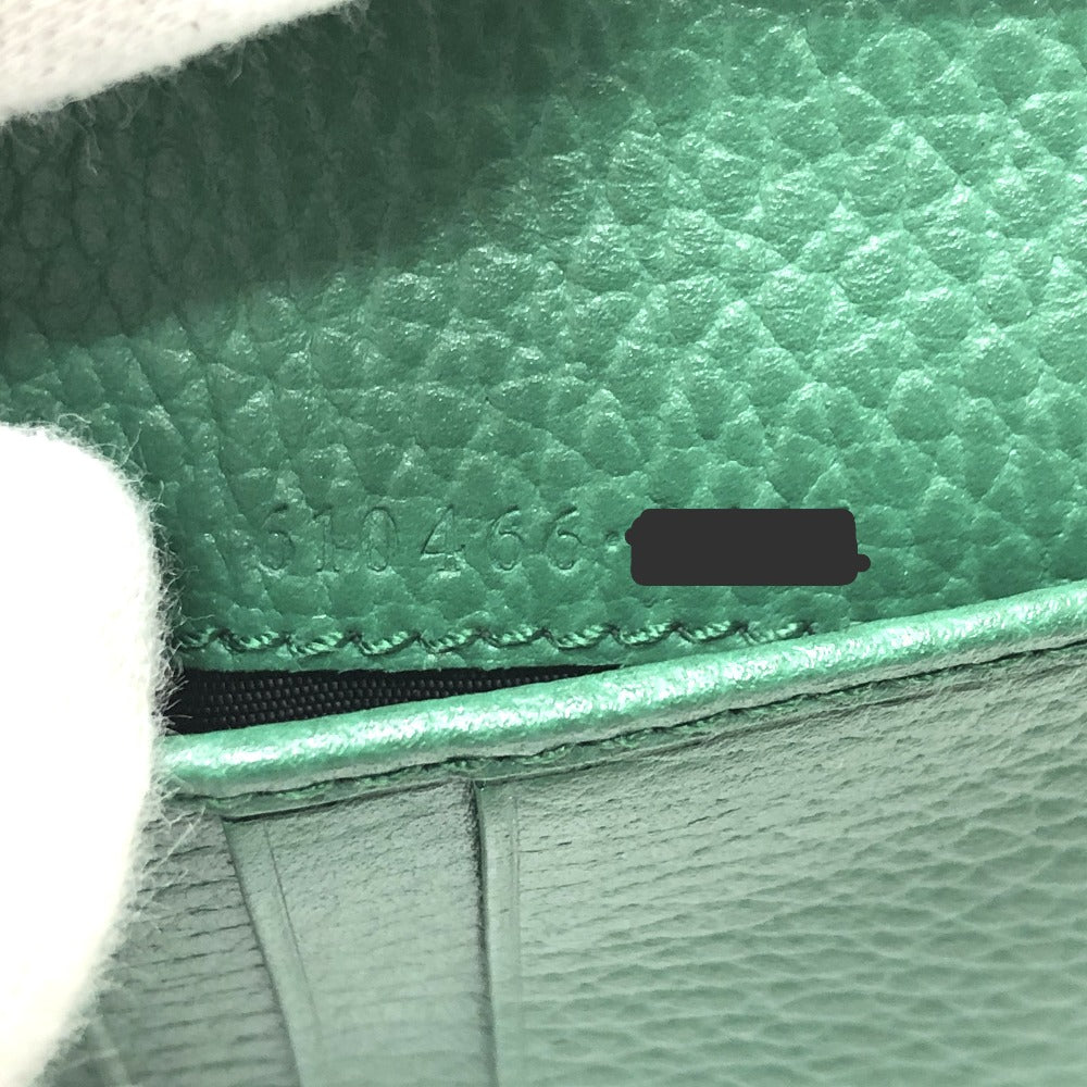 GUCCI Folded wallet 610466 leather black Interlocking G mens Used