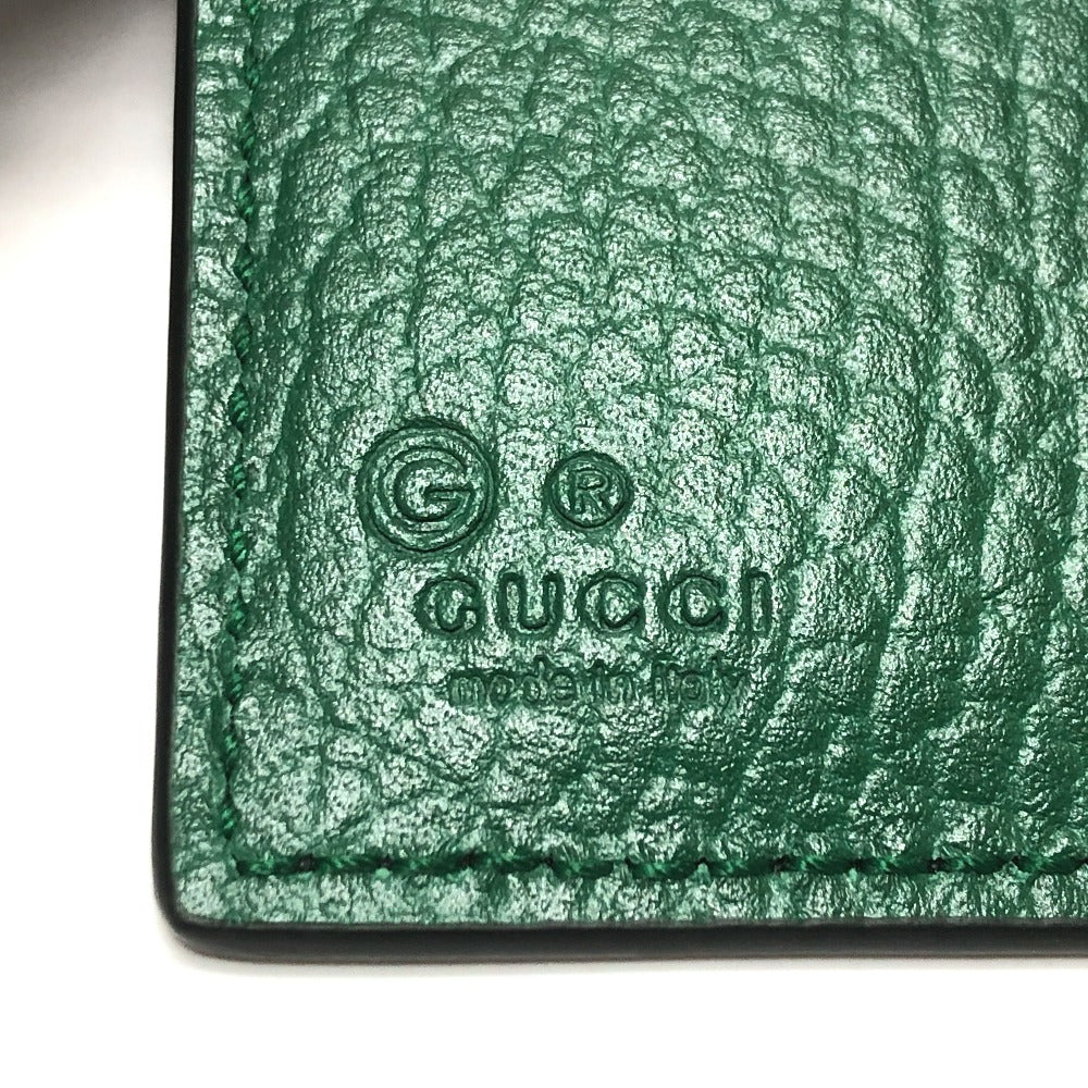 GUCCI Folded wallet 610466 leather black Interlocking G mens Used