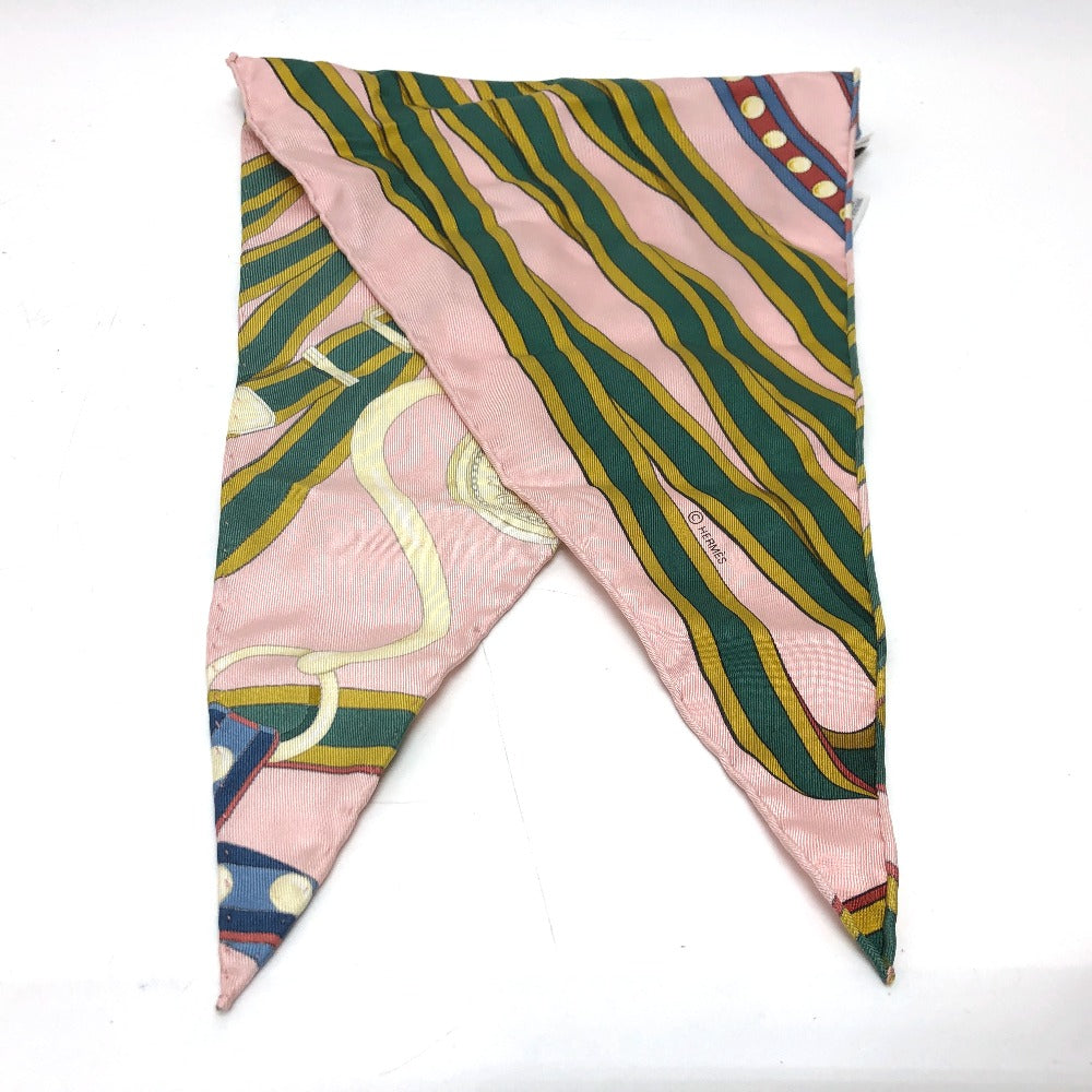 HERMES scarf silk pink Pointie Women Used