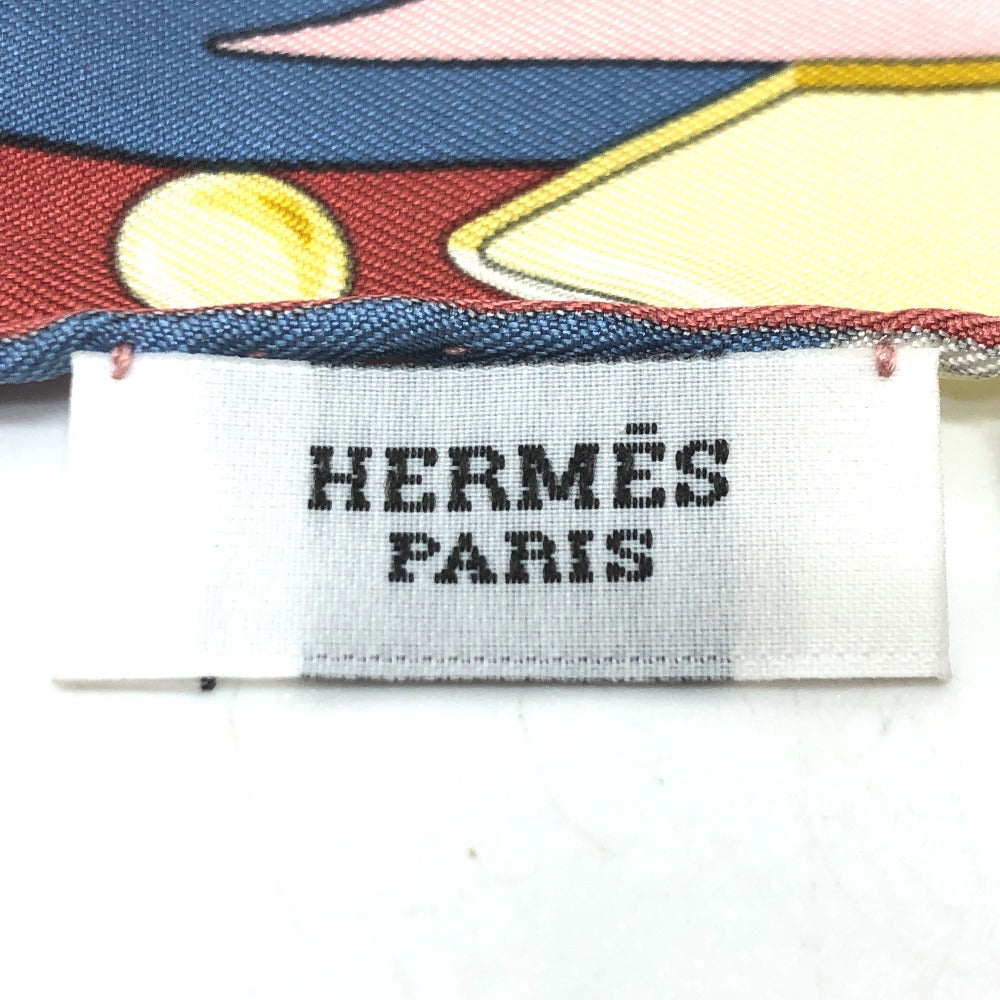 HERMES scarf silk pink Pointie Women Used