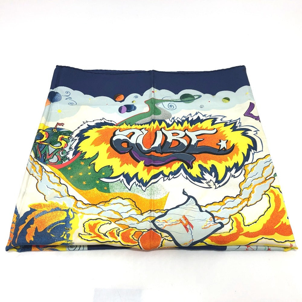 HERMES scarf silk multicolor THE ALFEE Carre90 Women Used