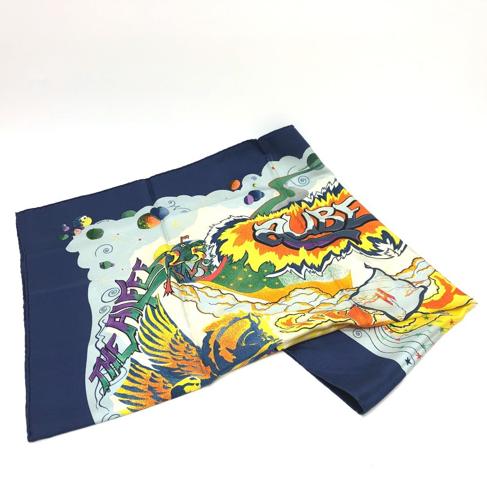 HERMES scarf silk multicolor THE ALFEE Carre90 Women Used